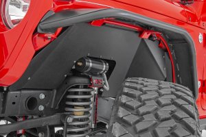 Jeep Wrangler Front Inner Fenders - Rough Country - 3-piece construction with RC logo - '18-'25